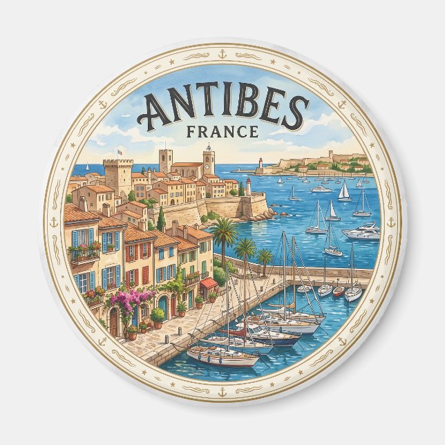 Imã Antiga Cidade de Antibes França (Frente)