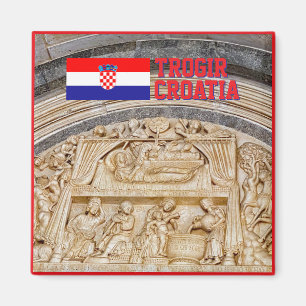 Imã Antiga cidade de Trogir na Croácia, viagem