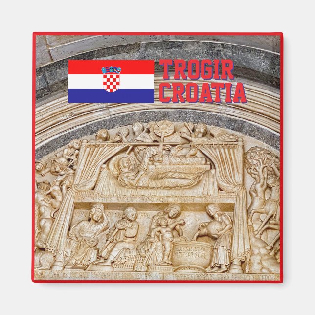 Imã Antiga cidade de Trogir na Croácia, viagem (Frente)