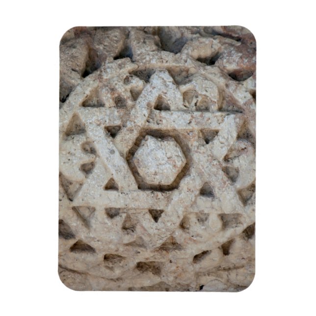 Ímã Antiga escultura da Estrela de Davi, Israel (Vertical)