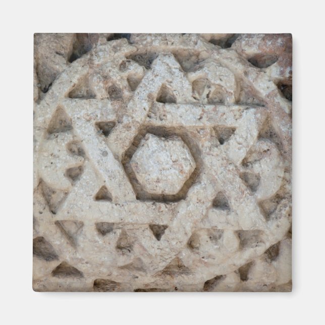 Imã Antiga escultura da Estrela de David, Israel (Frente)