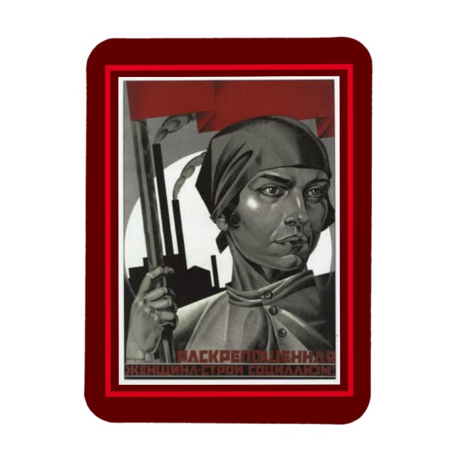 Ímã Antiga Poster soviética 1926 (Vertical)