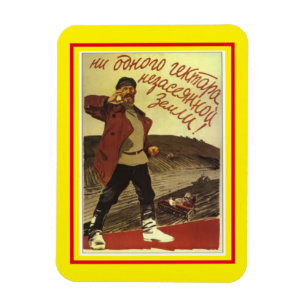 Ímã Antiga Poster Soviética Clássica 1939