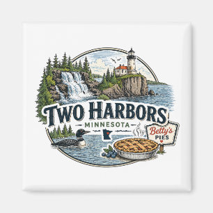 Imã Antiga Two Harbors Minnesota Costa Norte