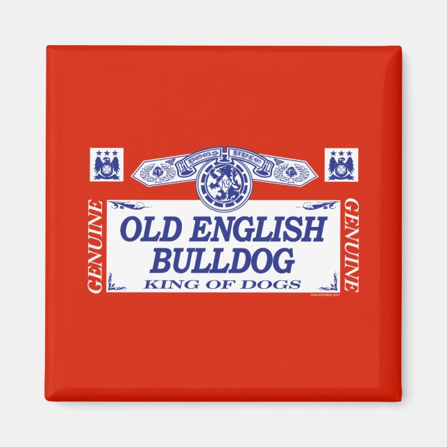 Imã Antigo Buldogue Inglês (Frente)