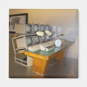 Imã antigo estúdio histórico de televisão