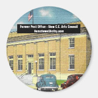 Antigo ímã do Escritório de Posto