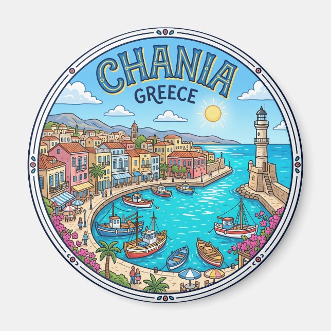Imã Antigo Porto de Chania Grécia (Frente)