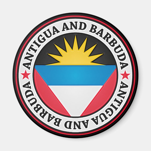 Imã Antígua e Barbuda, redonda Emblem (Frente)