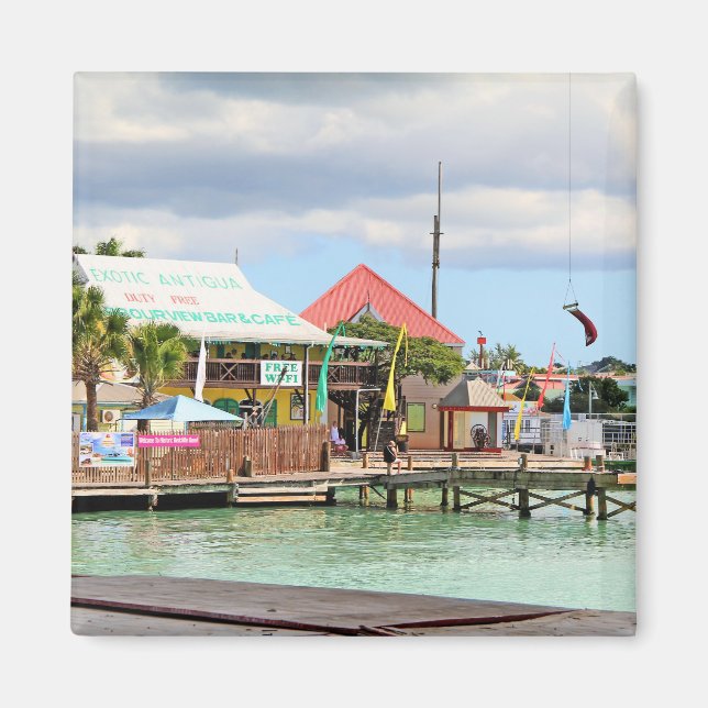 Imã Antígua, Ilha no Caribe (Frente)