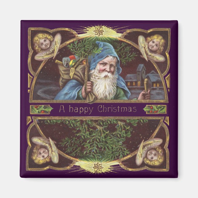 Imã Antiguidade de Natal dos Papais noeis Vitorianos A (Frente)