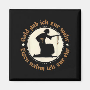 Imã Antiguidade Vintage - Cota de Silhueta Emblem Dour