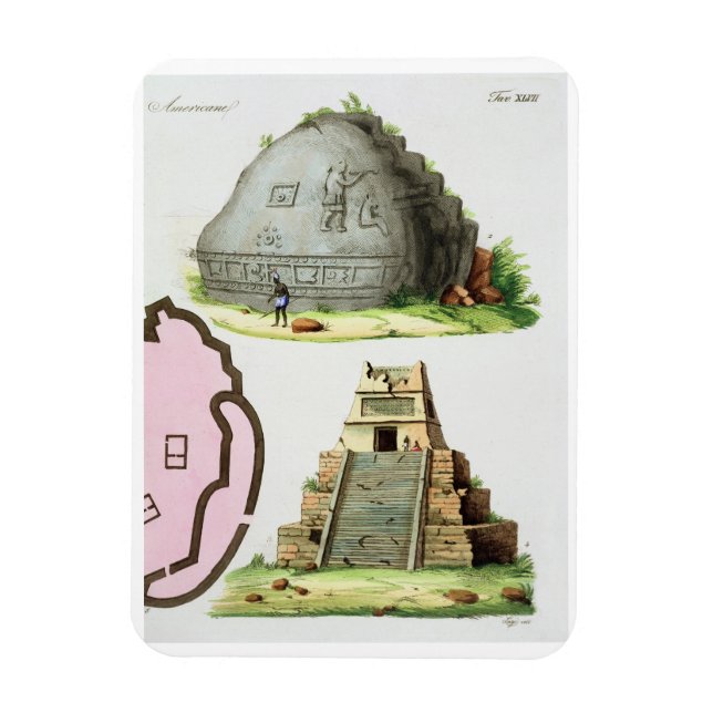 Ímã Antiguidades da América Central, detalhe de dois p (Vertical)