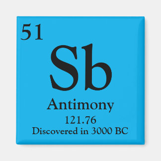 Imã Antimônio Mesa periódica