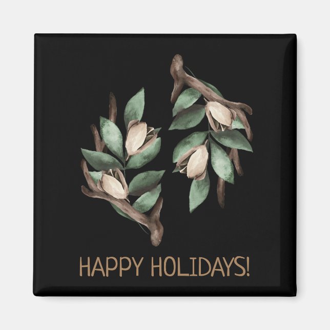 Imã Antler com ramificação verde (Frente)