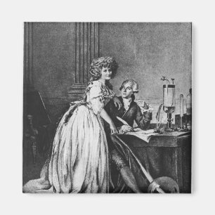 Imã Antoine Laurent Lavoisier e sua esposa