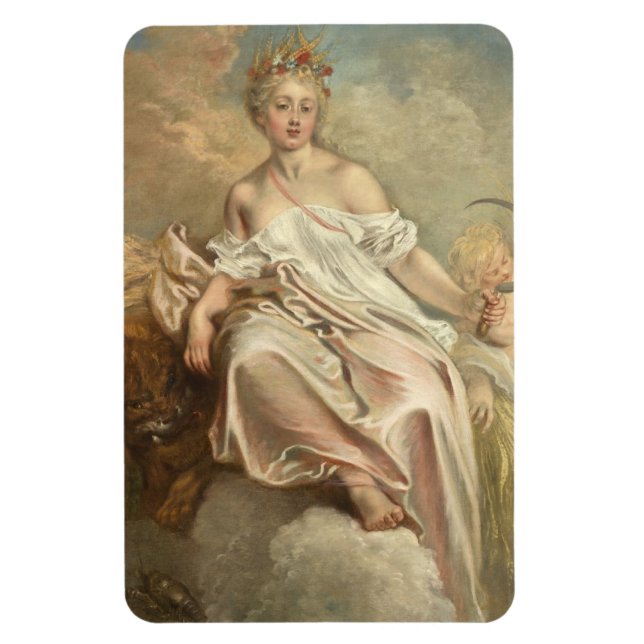 Ímã Antoine Watteau Ceres (Verão) (Vertical)