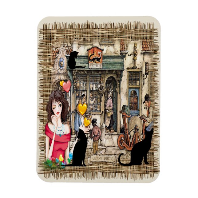Ímã Anton Pieck - compro Químico (Vertical)
