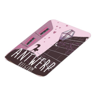 Ímã Antuérpia, Poster de viagens da Bélgica