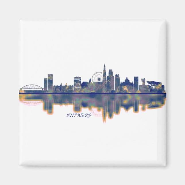 Imã Antwerp Skyline (Frente)