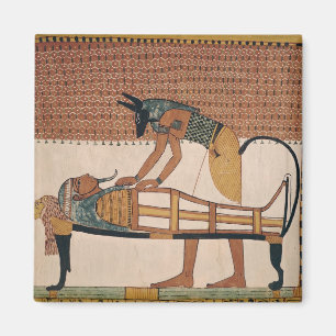 Imã Anubis atende à mamã de Sennedjem