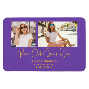 Ímã Anunciação de Graduação Peace Out 2 Photo 2022