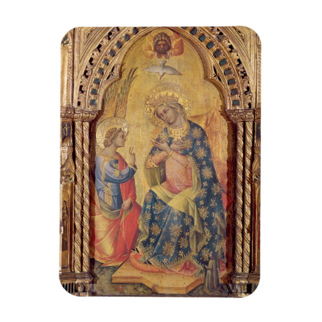 Ímã Anunciação (parte do poliptych) (óleo no painel (Vertical)