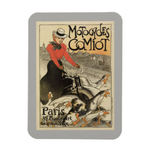 Ímã anúncio 1899 francês da motocicleta do vintage