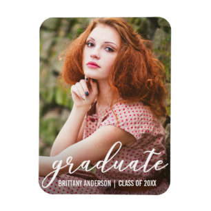 Ímã Anúncio à moda da foto da graduação