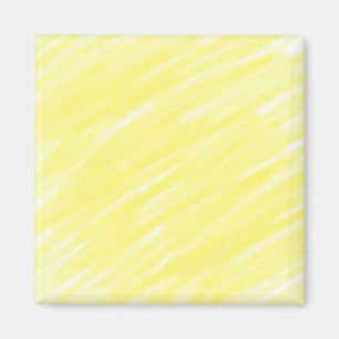 Imã anúncio amarelo pastel personalizado de cor sólida