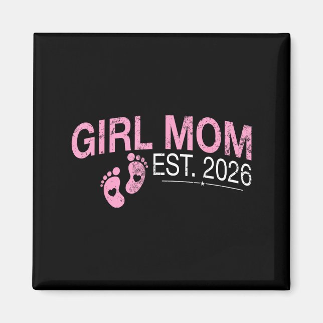 Imã Anúncio de Bebê Est 2026 Nova Mamãe Dia das Mães (Frente)