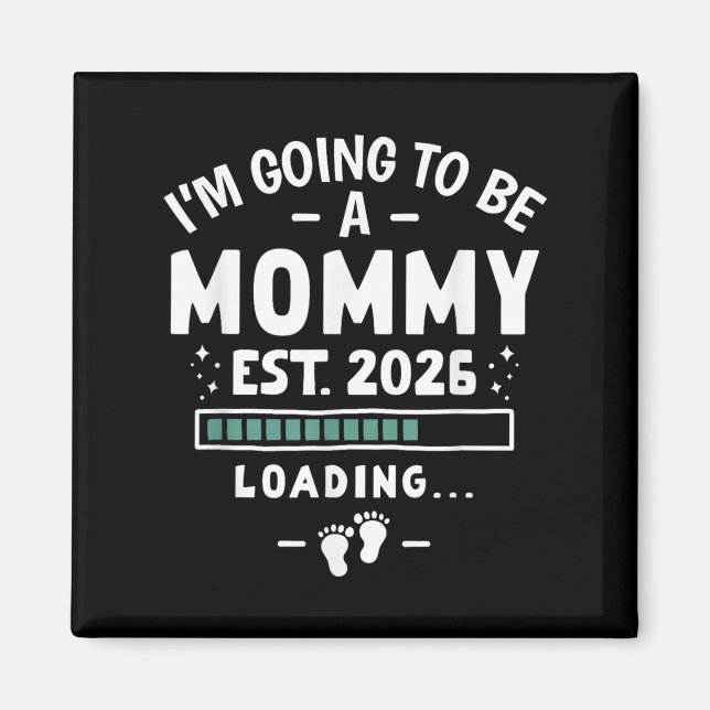 Imã Anúncio de Bebê Mãe de Primeira Viagem Vou Ser Uma (Frente)