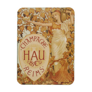 Ímã Anúncio de Champagne do francês