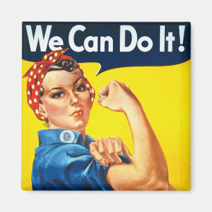 Imã Anúncio De Direitos Das Mulheres Vintage