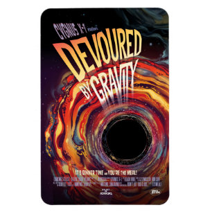 Ímã Anúncio De Filme De Horror Sci-Fi, Devorado Por Gr