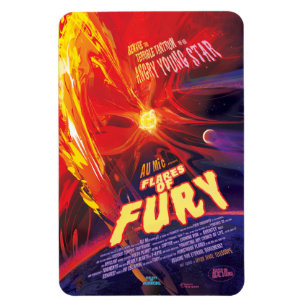 Ímã Anúncio De Filme De Horror Sci-Fi, Explosões De Fu