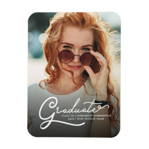 Ímã Anúncio de Foto de Graduação 2025