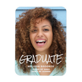 Ímã Anúncio de Graduação de Foto
