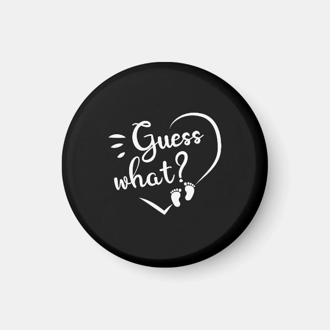 Imã Anúncio de Gravidez Adivinha O Que (Frente)