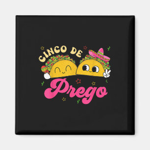 Imã Anúncio de Gravidez Cinco De Prego Taco Sombrero