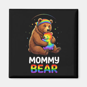 Imã Anúncio de gravidez da mamãe urso arco-íris gay
