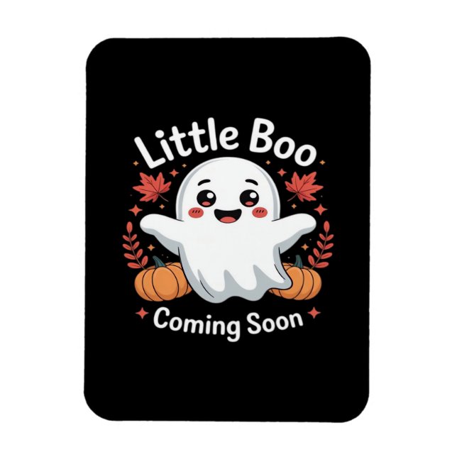 Ímã Anúncio de gravidez de Halloween fofo (Vertical)