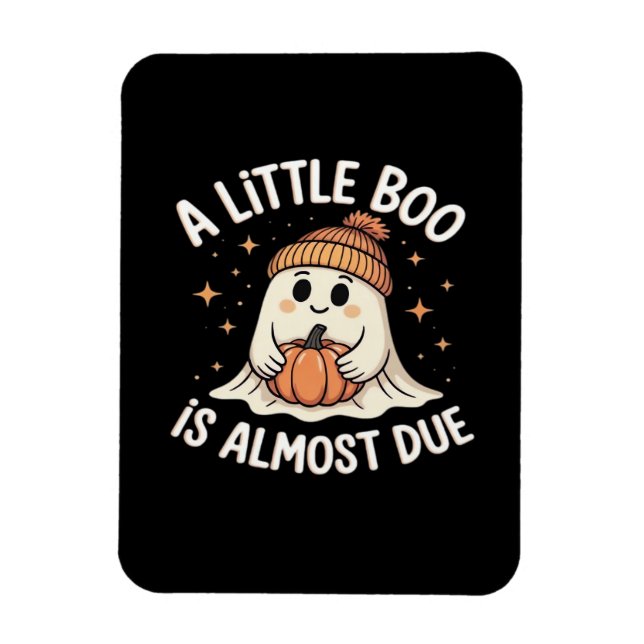 Ímã Anúncio de gravidez de Halloween fofo (Vertical)