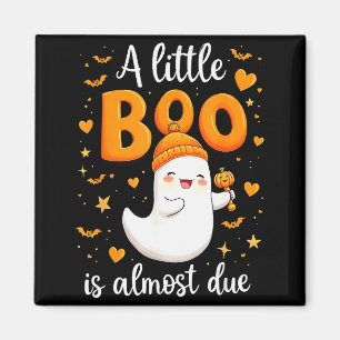 Imã Anúncio de Gravidez de Halloween Um Pequeno Boo Es