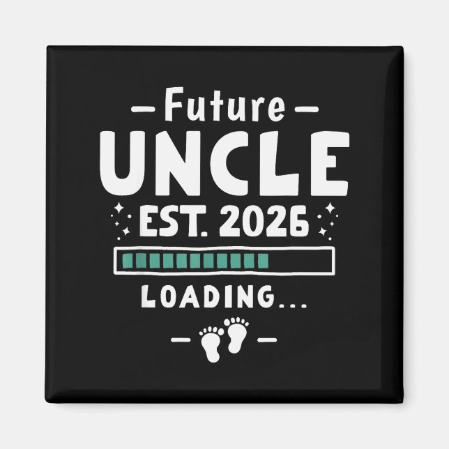 Imã Anúncio de Gravidez de Irmão para Tio - Futuro Tio (Frente)