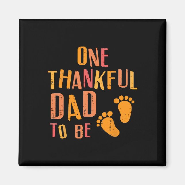 Imã Anúncio de gravidez Dia de Ação de Graças Agradeci (Frente)