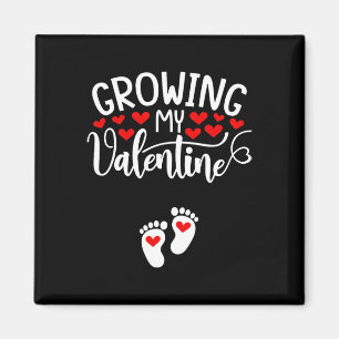 Imã Anúncio de Gravidez do Meu Valentim Crescendo