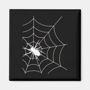 Imã Anúncio de Gravidez em Teia de Aranha Halloween