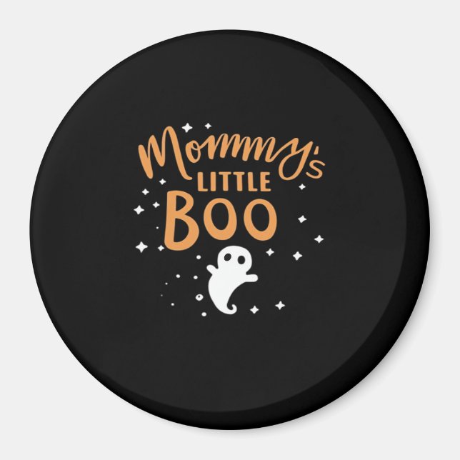 Imã Anúncio de gravidez fofo de Halloween (Frente)