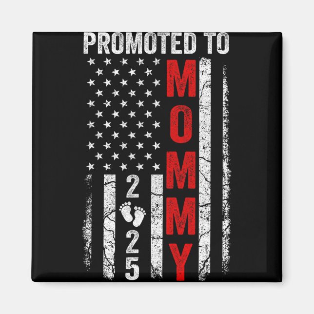 Imã Anúncio de Gravidez Mãe Est 2025 Combinando Patri (Frente)